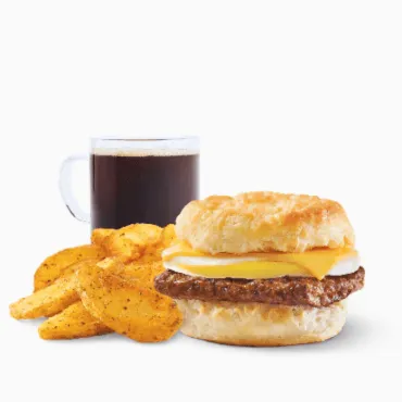 Sausage Egg and Cheese Biscuit Combo Sausage Egg and Cheese Biscuit Combo